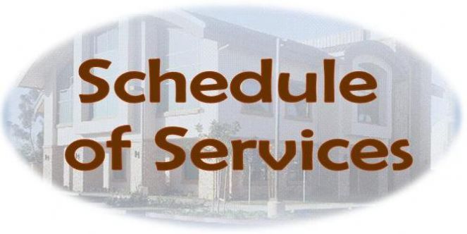 Schedule of Services