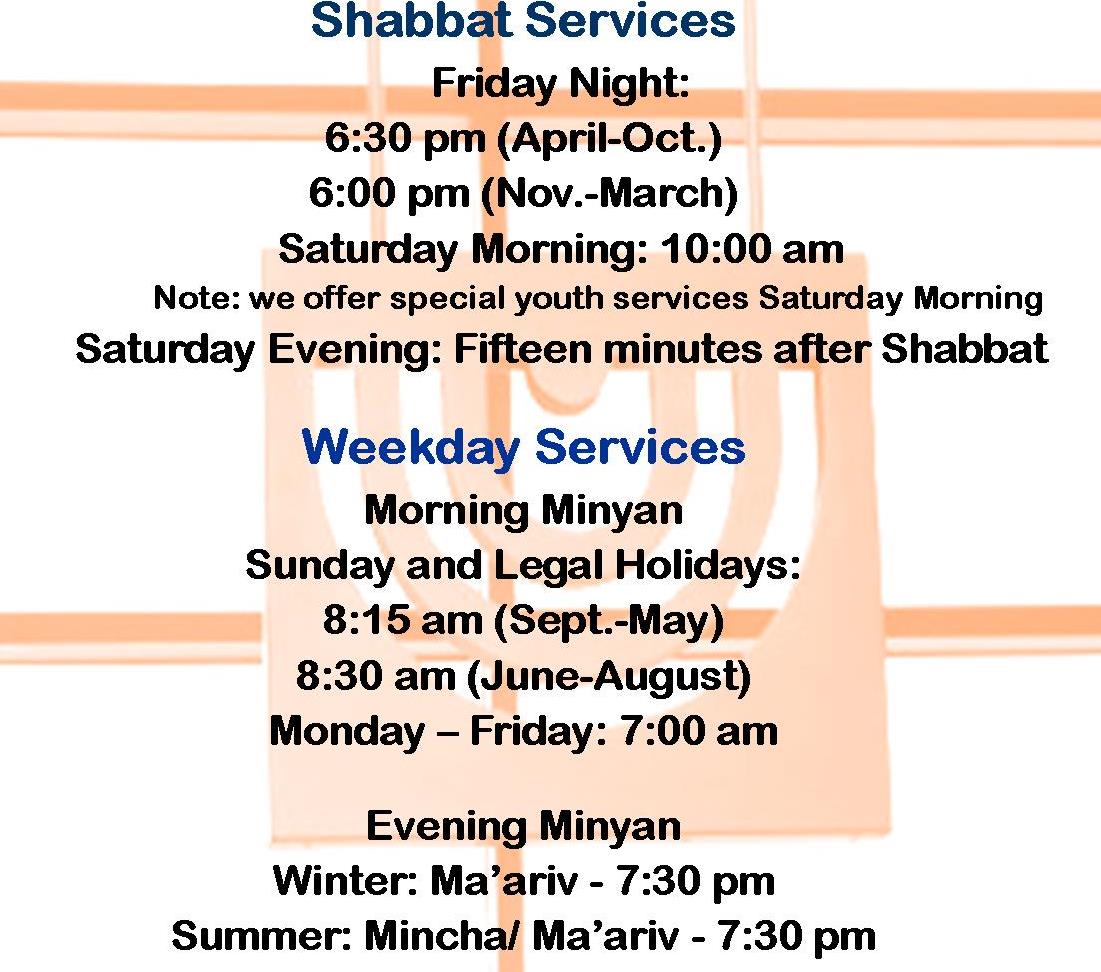 Schedule of Services